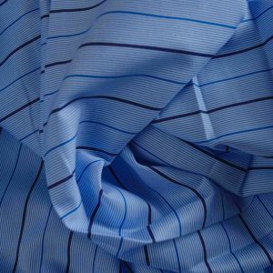 Sky Blue Striped Shirt Fabric
