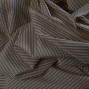 Beige Striped Shirt Fabric