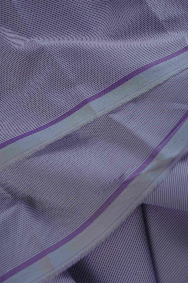 Royal Blue Fine Stripe Shirt Fabric