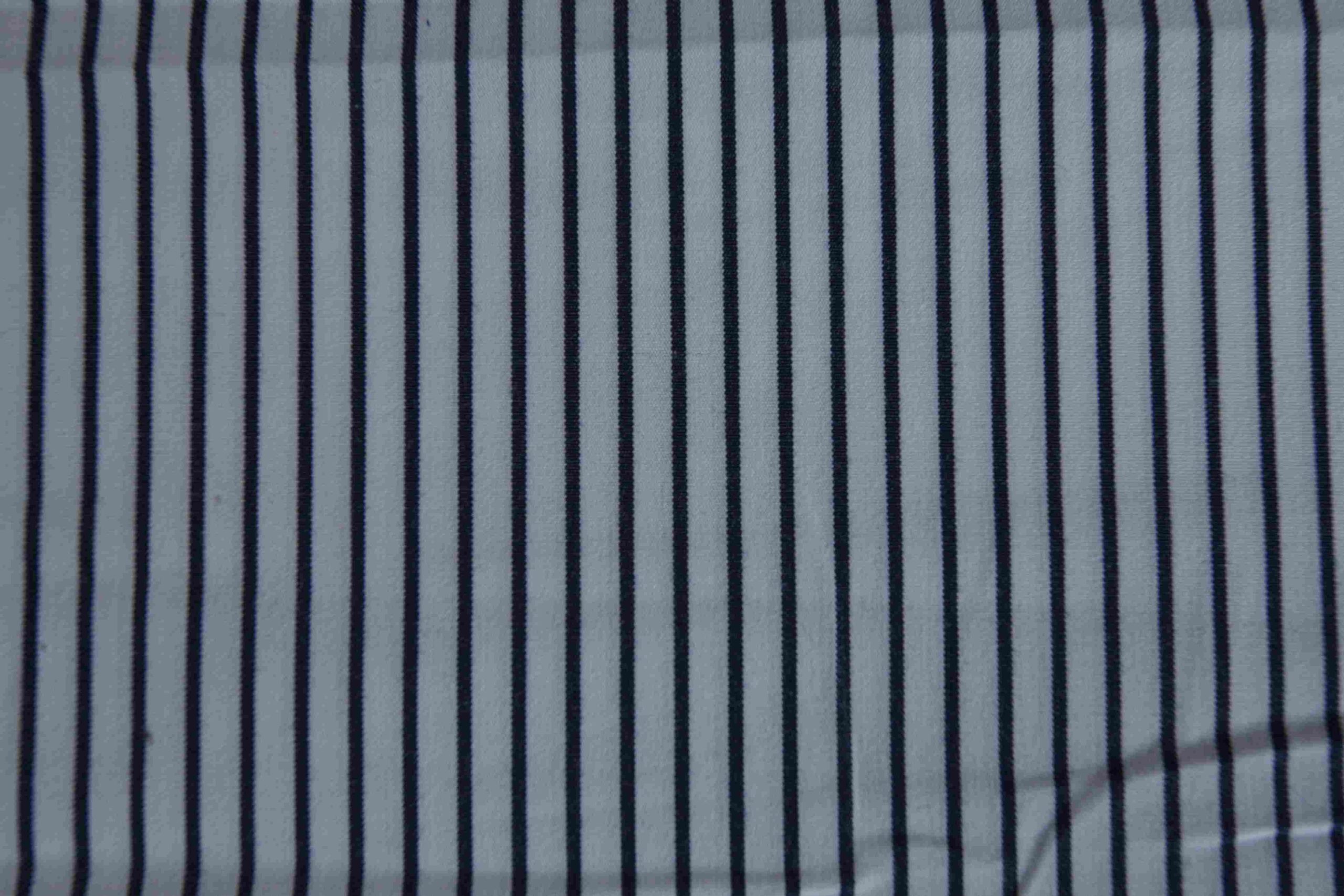 Blue Pinstripe Shirt Fabric - Image 2