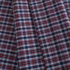 Red & Navy Plaid Shirt Fabric