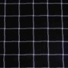 Black Windowpane Check Shirt Fabric - Image 2
