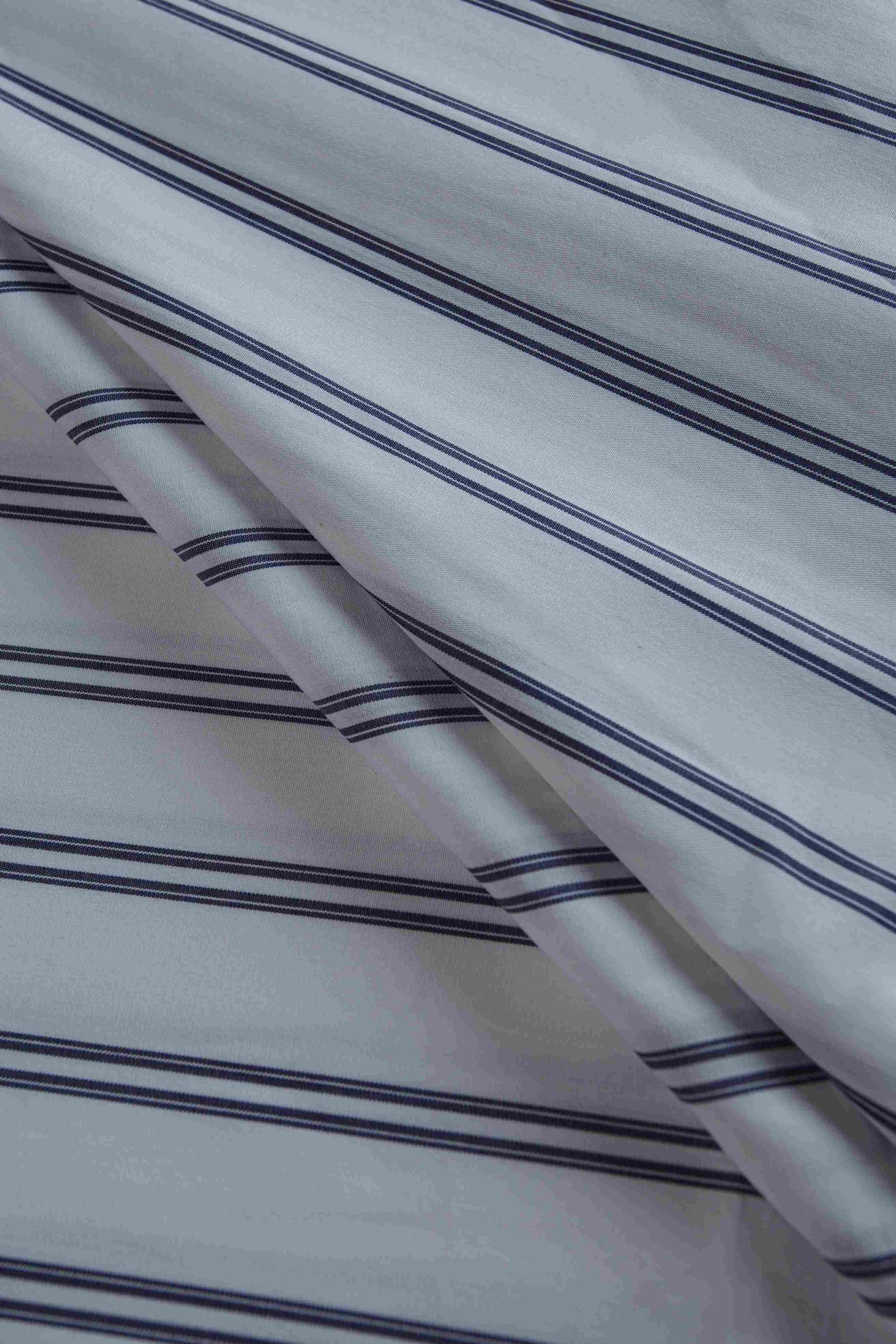Blue Striped Shirt Fabric